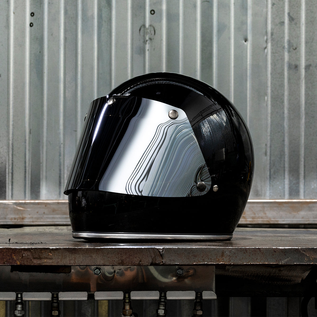 Biltwell Bubble Shield Anti-Fog - Chrome Mirror