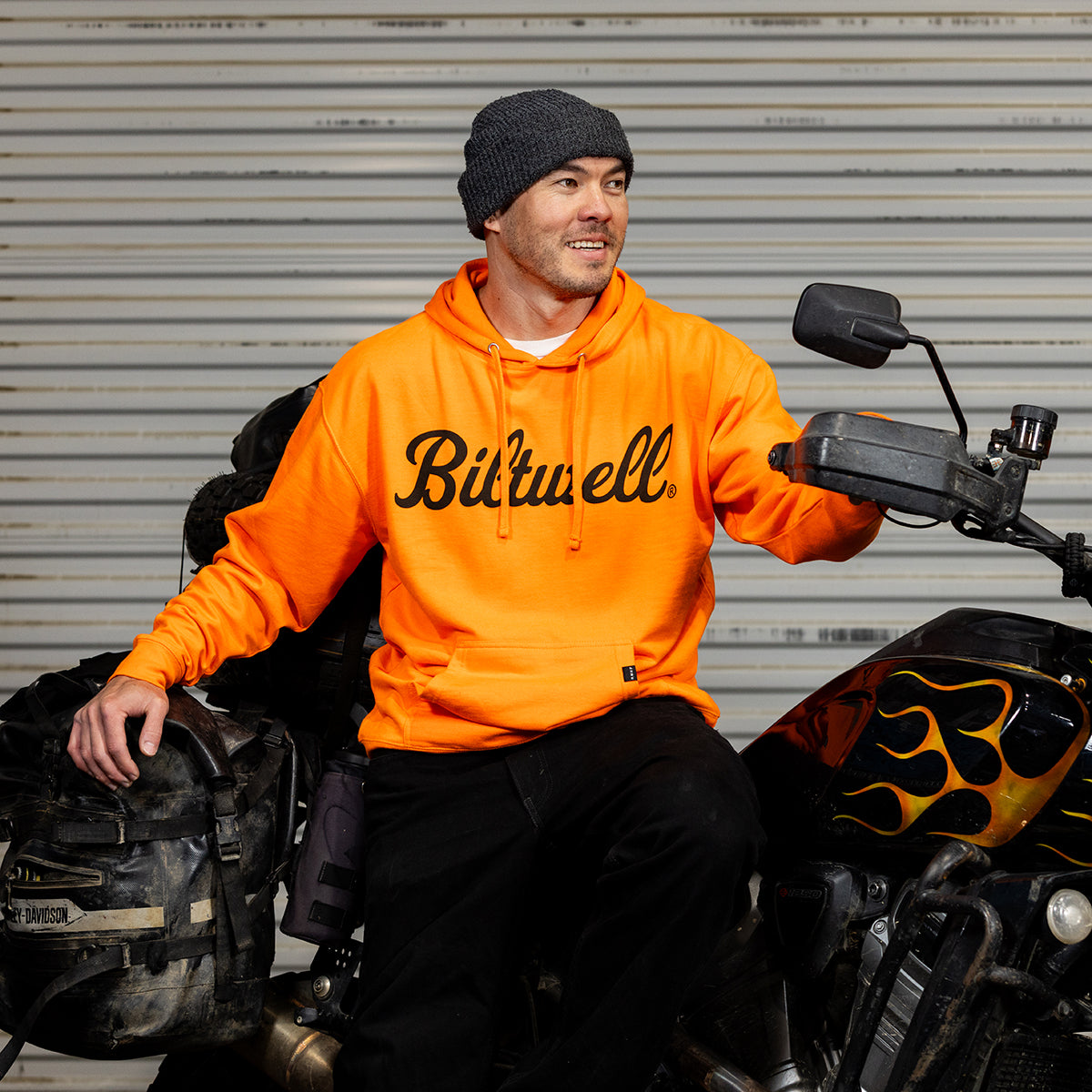 CLOSEOUT Script Pullover Hoodie - Hi-Vis