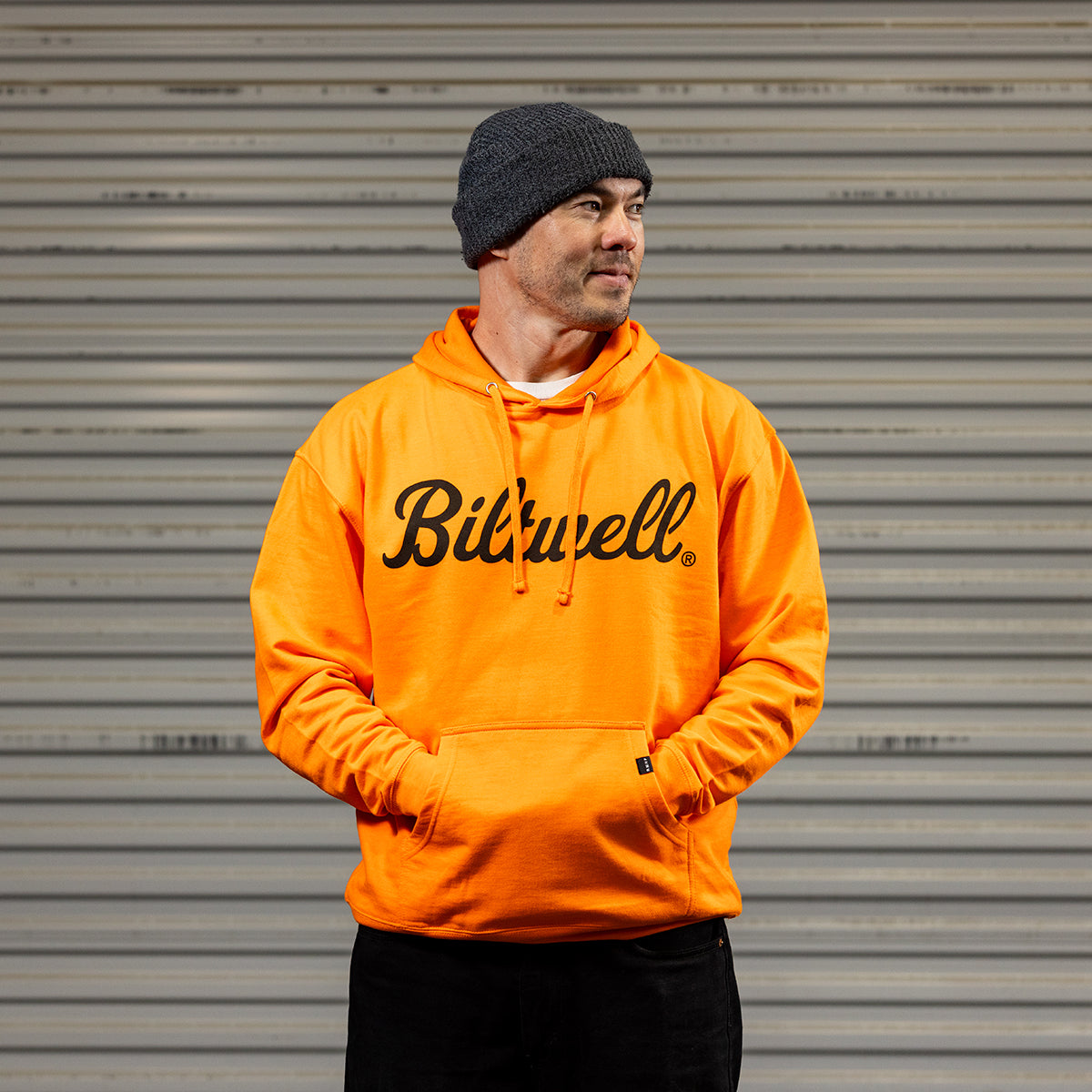 CLOSEOUT Script Pullover Hoodie - Hi-Vis