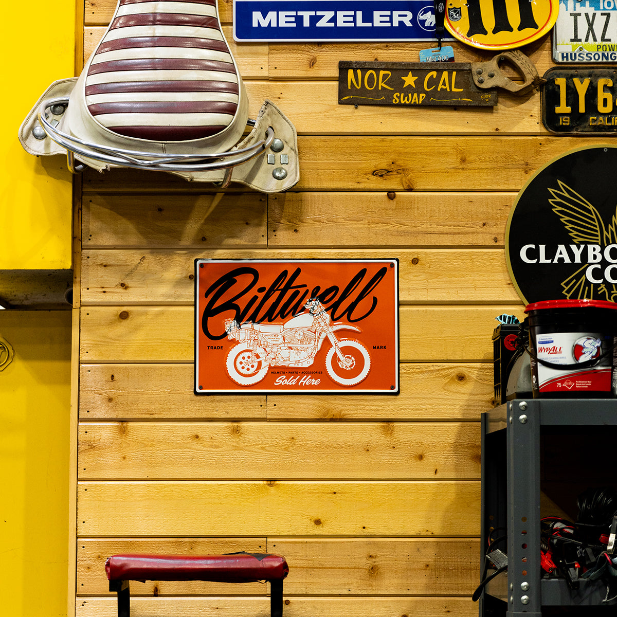 Biltwell Shop Sign - Sold Here