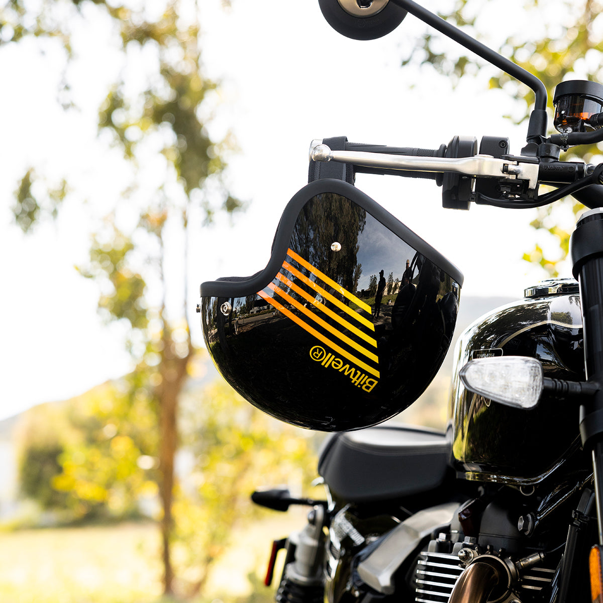 Bonanza Helmet - Lightspeed Gloss Black / Orange / Yellow