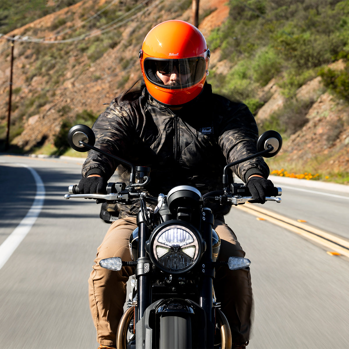 Gringo S Helmet - Gloss Hazard Orange