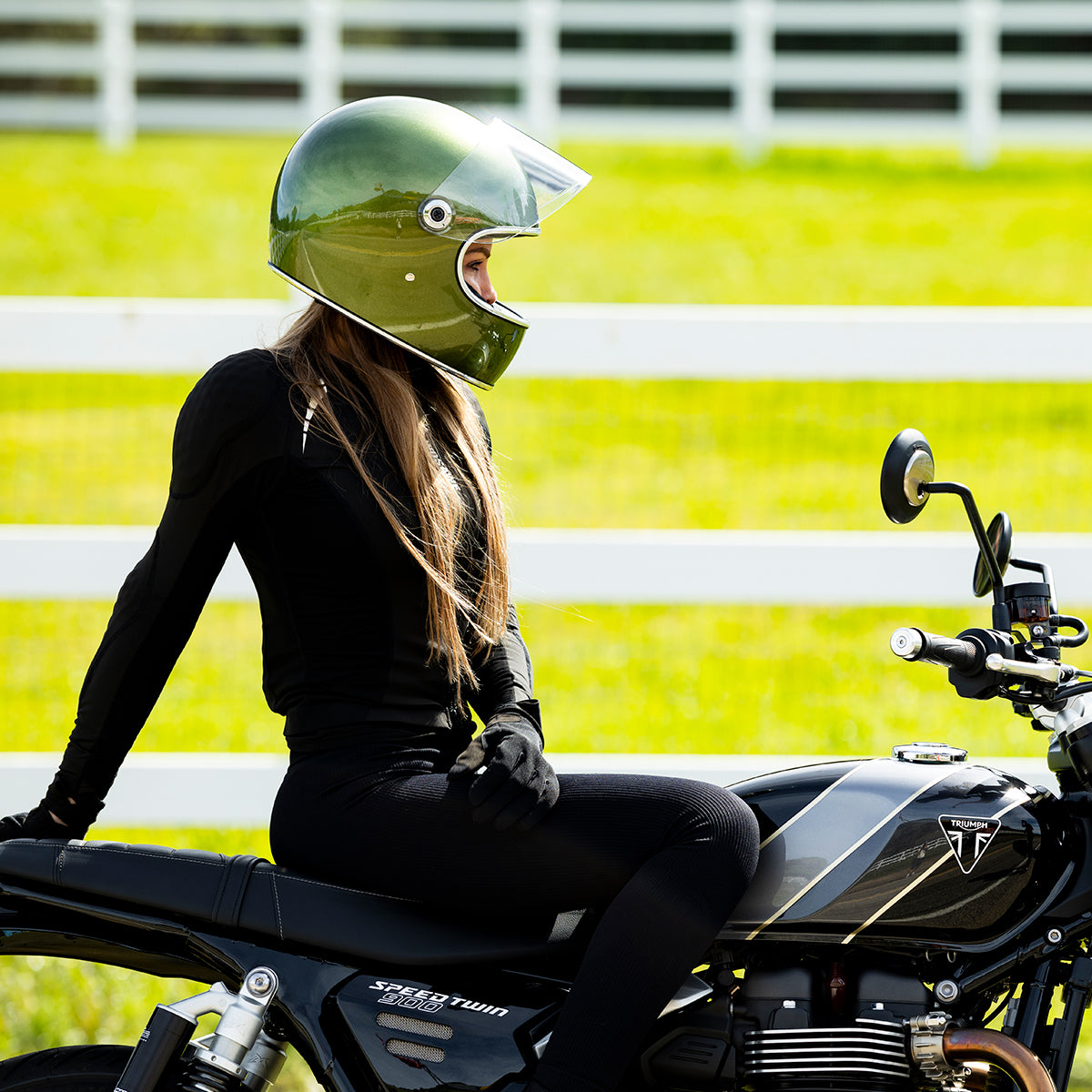 Gringo S Helmet - Metallic Dart Green