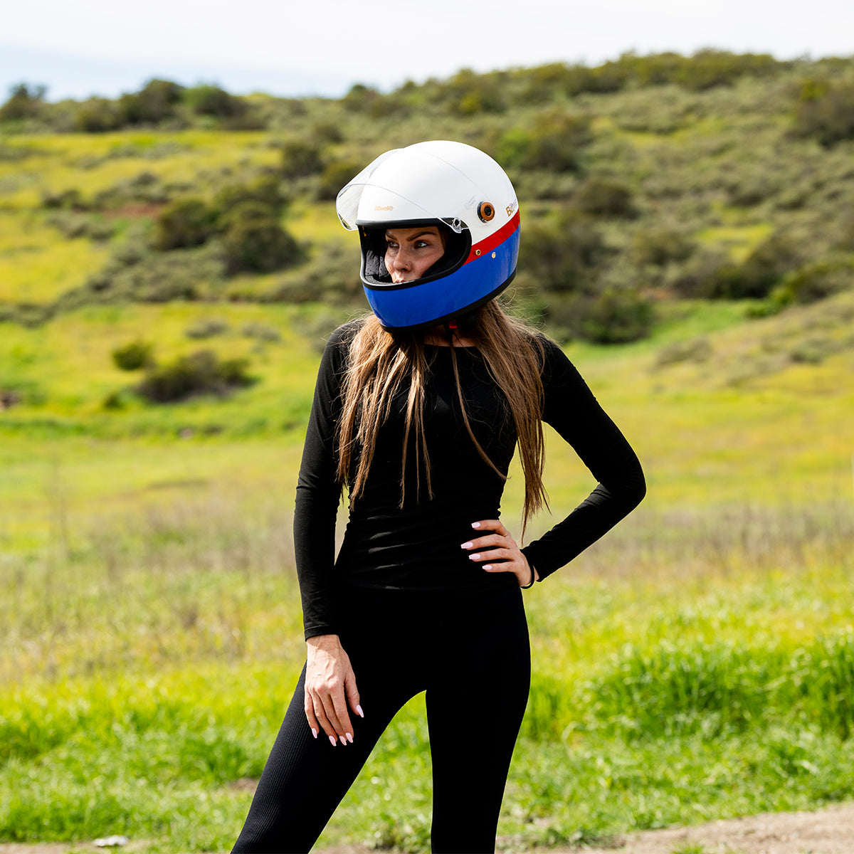 Gringo S Helmet - Apex Gloss White / Red / Blue