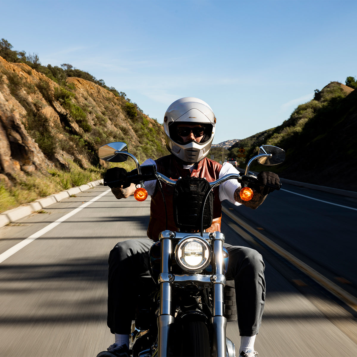 Lane Splitter Helmet - Intersection Gold Silver Bronze