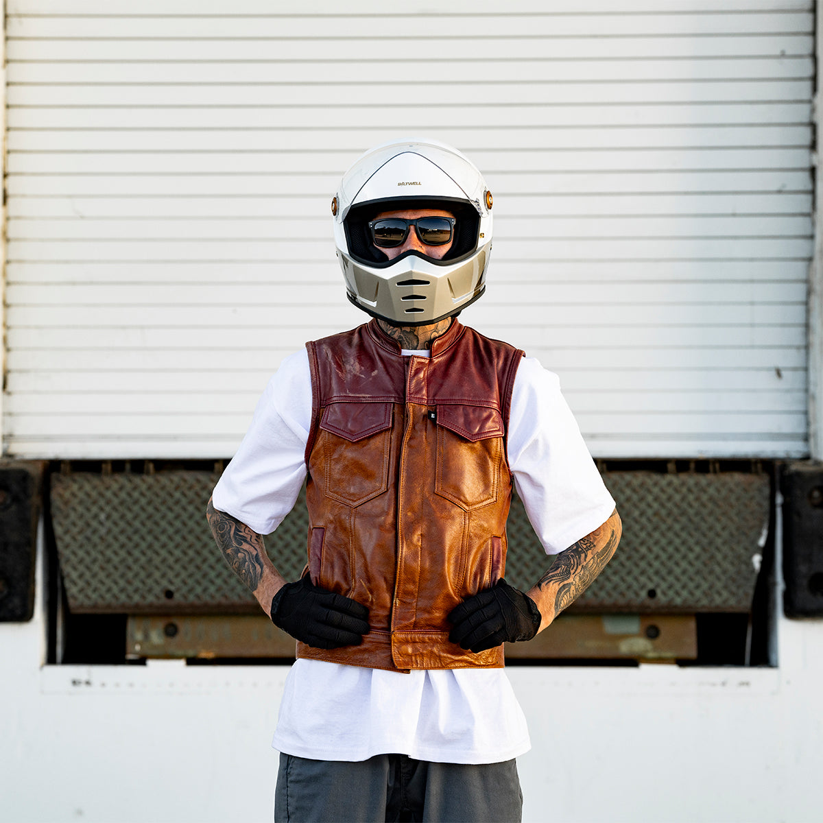 Lane Splitter Helmet - Intersection Gold Silver Bronze