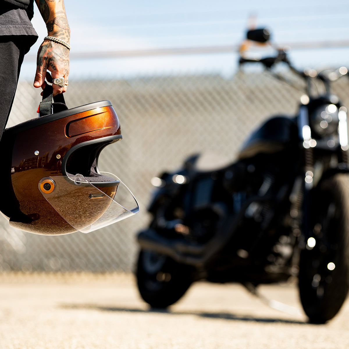 Gringo SV Helmet - Metallic Whiskey