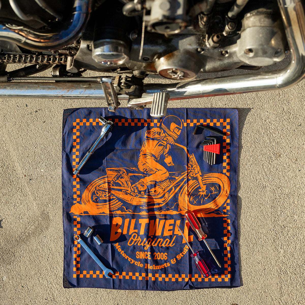 Biltwell Bandana - Lefty Navy