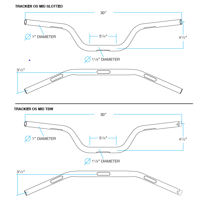 CLOSEOUT Tracker Mid O/S - Chrome