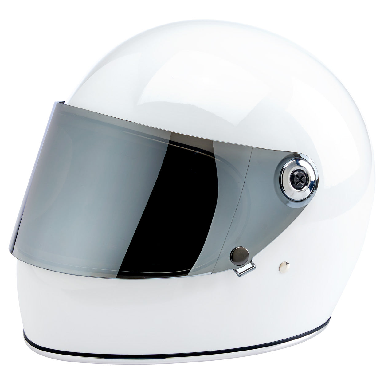 Helmet Hardware Kit - Black Screw / Chrome Baseplate