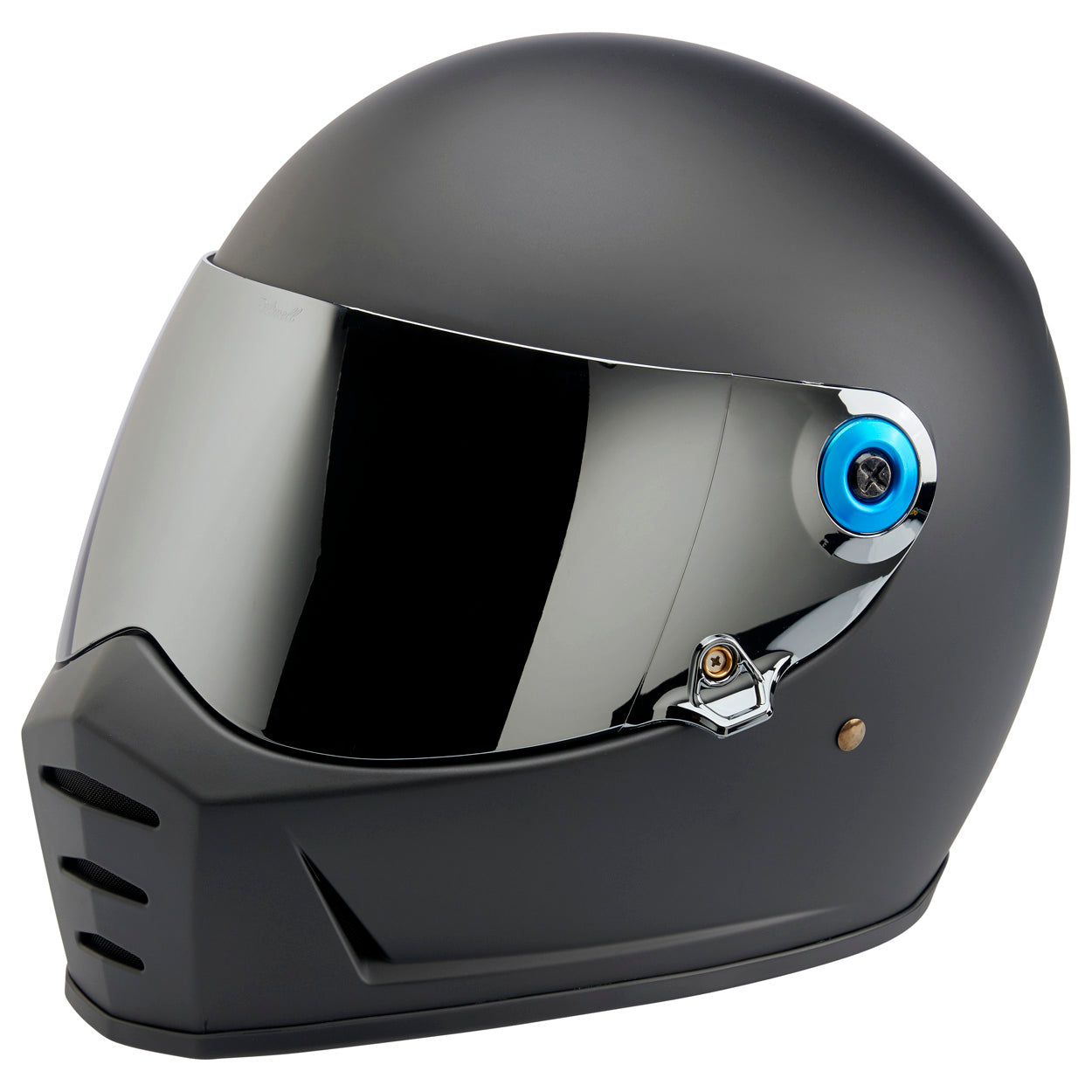 Helmet Hardware Kit - Black Screw / Blue Baseplate