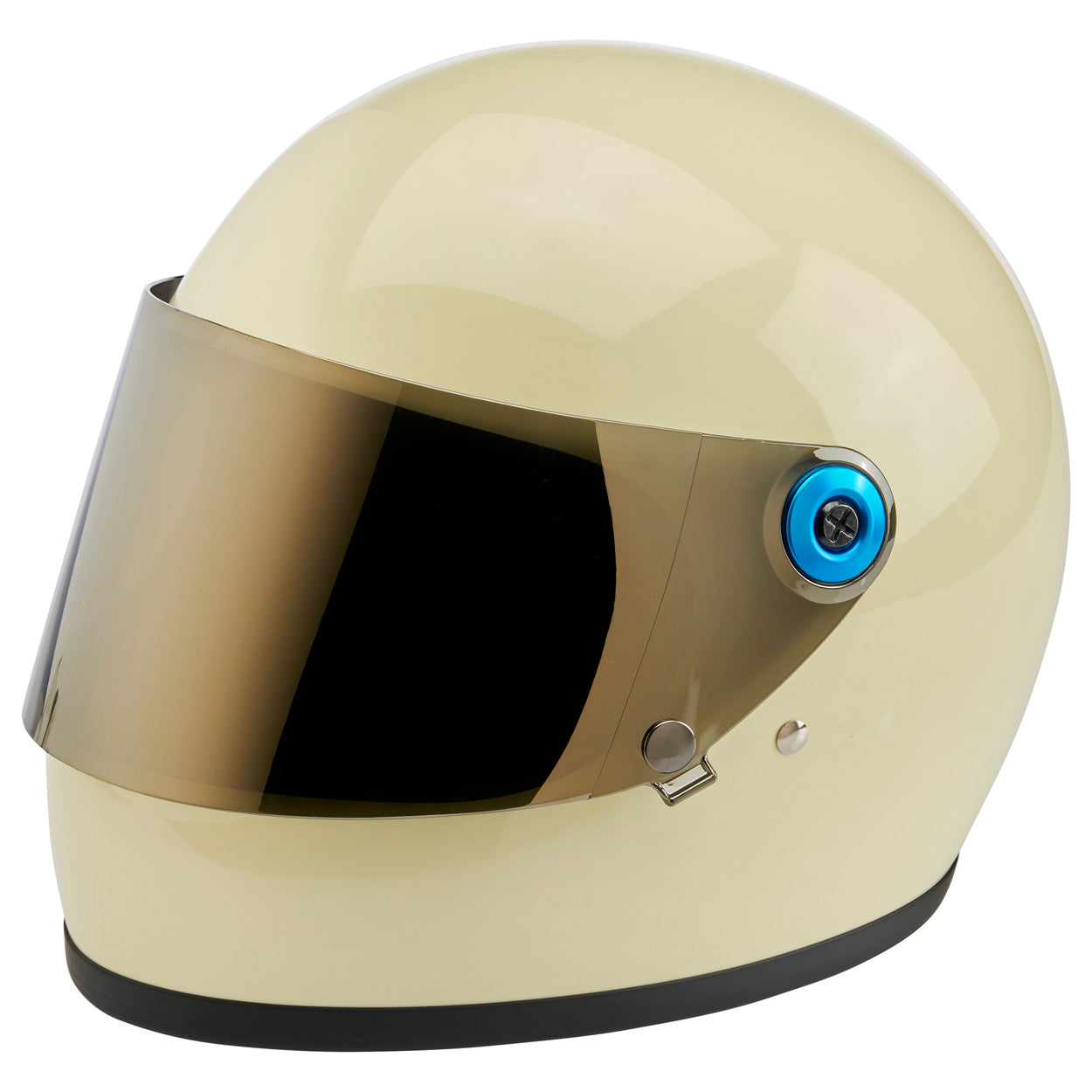 Helmet Hardware Kit - Black Screw / Blue Baseplate