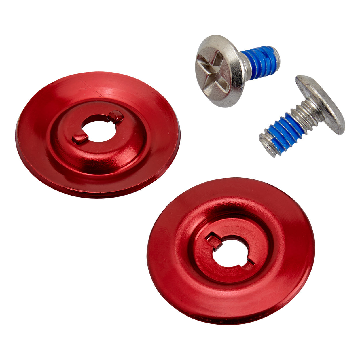 Helmet Hardware Kit - SS Screw / Red Baseplate