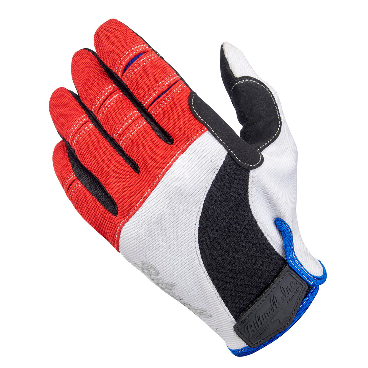 Moto Gloves - Red/White/Blue