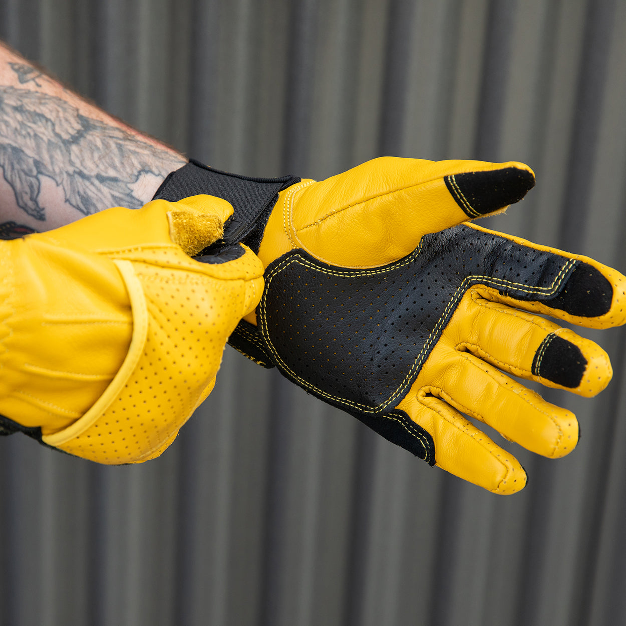 Biltwell Work Gloves 2.0 - Gold