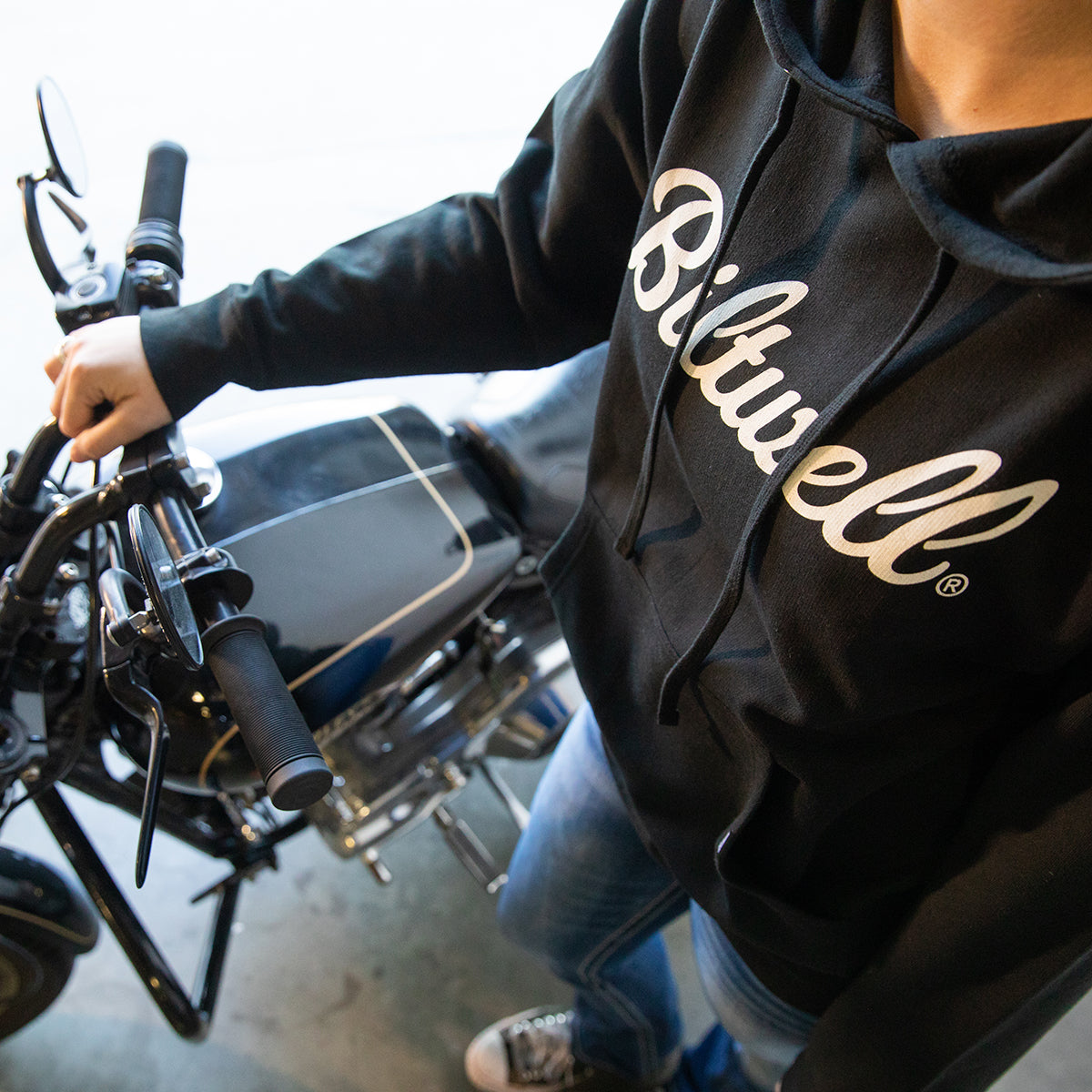 CLOSEOUT Script Pullover Hoodie - Black