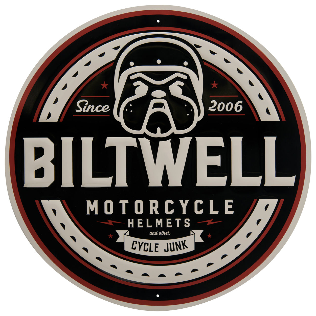 CLOSEOUT Biltwell Shop Sign - Bulldog