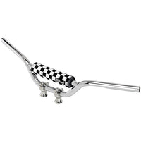 Moto Bar Pad Checkers / Script Black