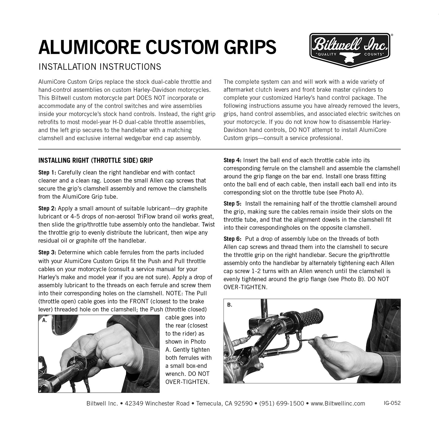 AlumiCore Grip Set Custom - Black Electroplate