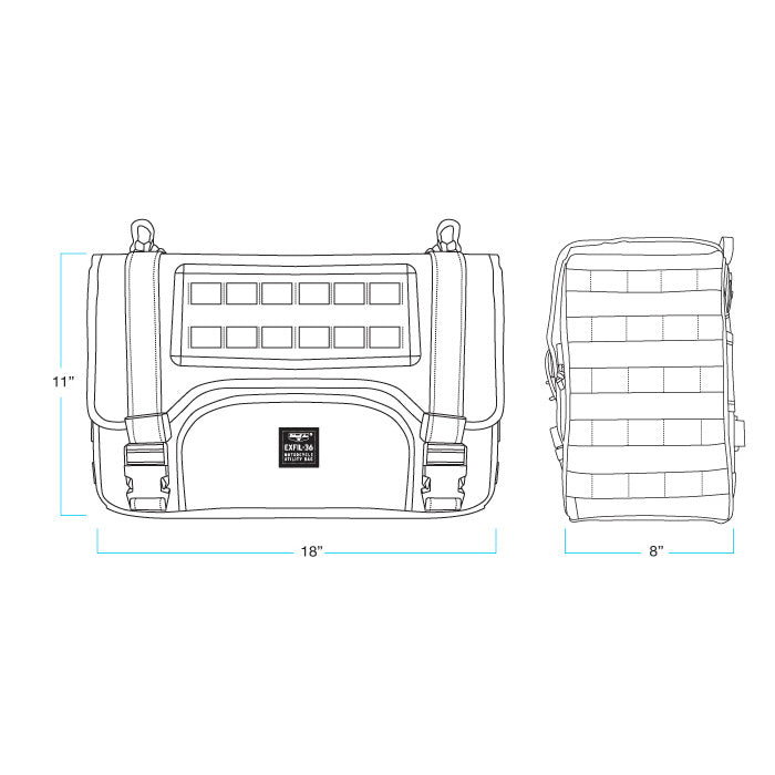 EXFIL-36 Saddlebags Black