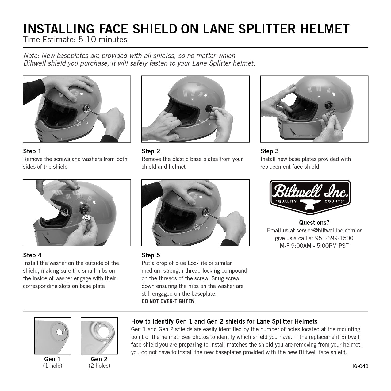 Lane Splitter Gen 2 Shield - Pinlock ProtecTINT Lens