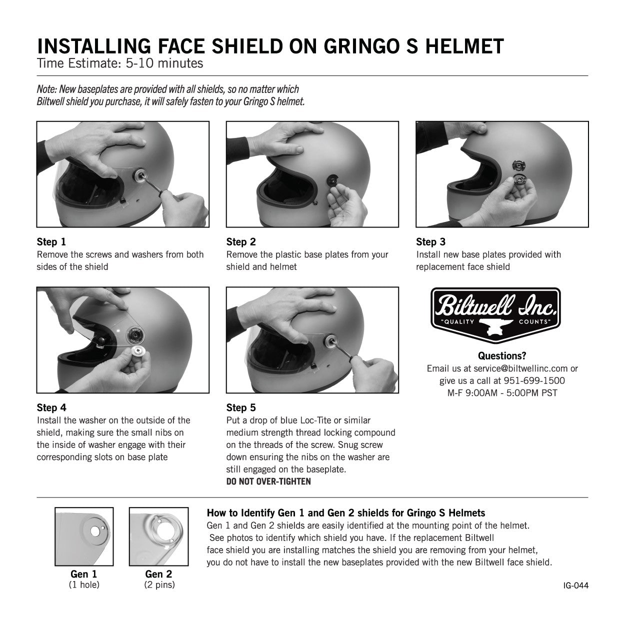 Gringo S Gen 2 Flat Shield - Clear