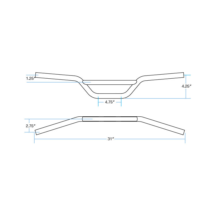 CLOSEOUT Moto 7/8" - Chrome
