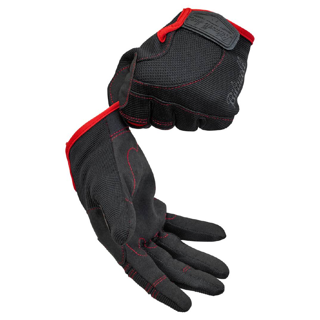 CLOSEOUT Moto Gloves - Black/Red