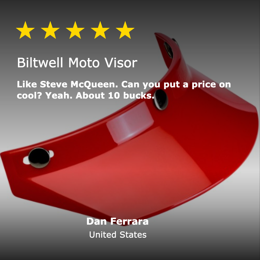 Moto Visor - Red