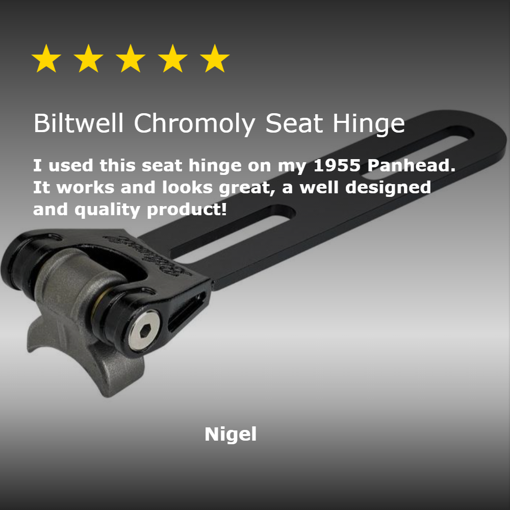 Chromoly Seat Hinge Black