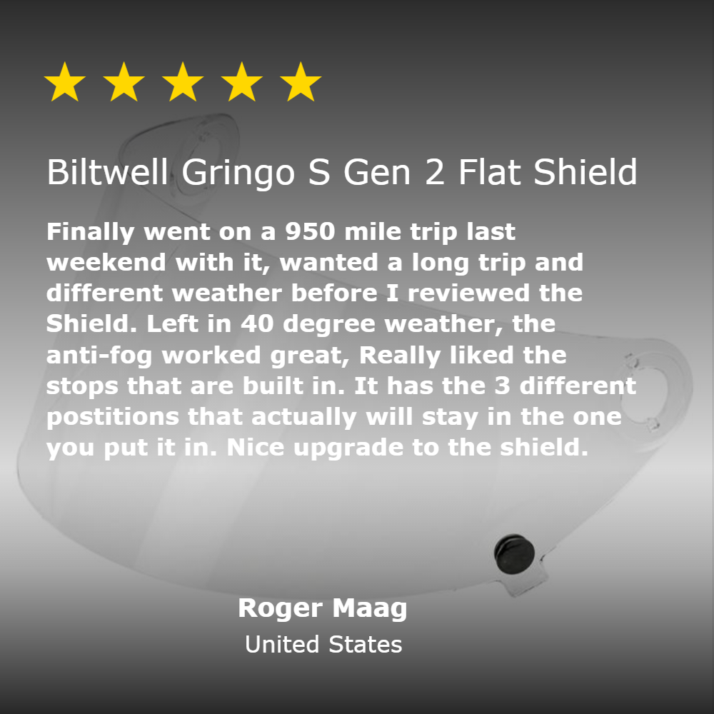 Gringo S Gen 2 Flat Shield - Clear