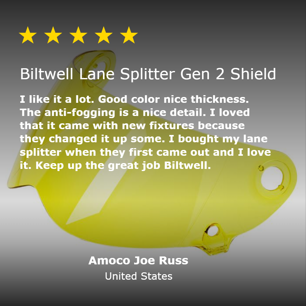 Lane Splitter Gen 2 Shield - Yellow