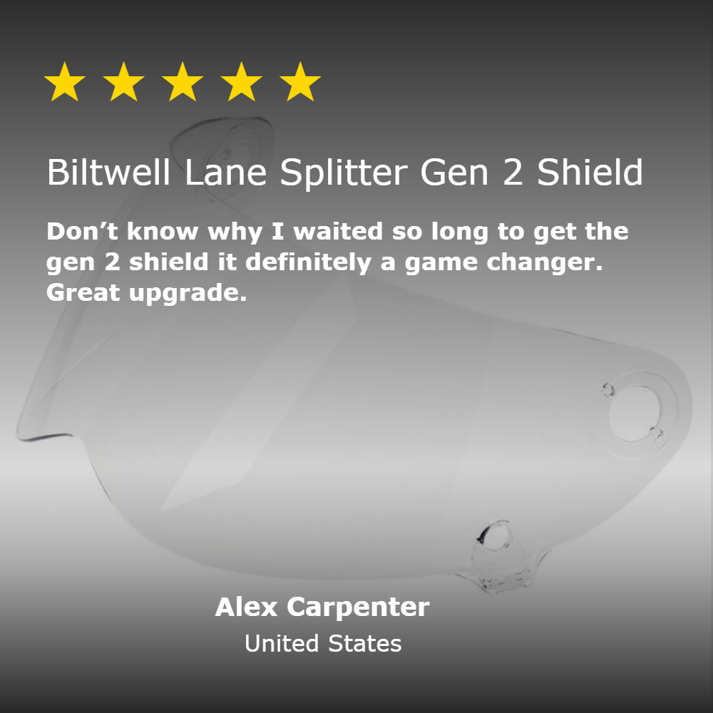 Lane Splitter Gen 2 Shield - Clear