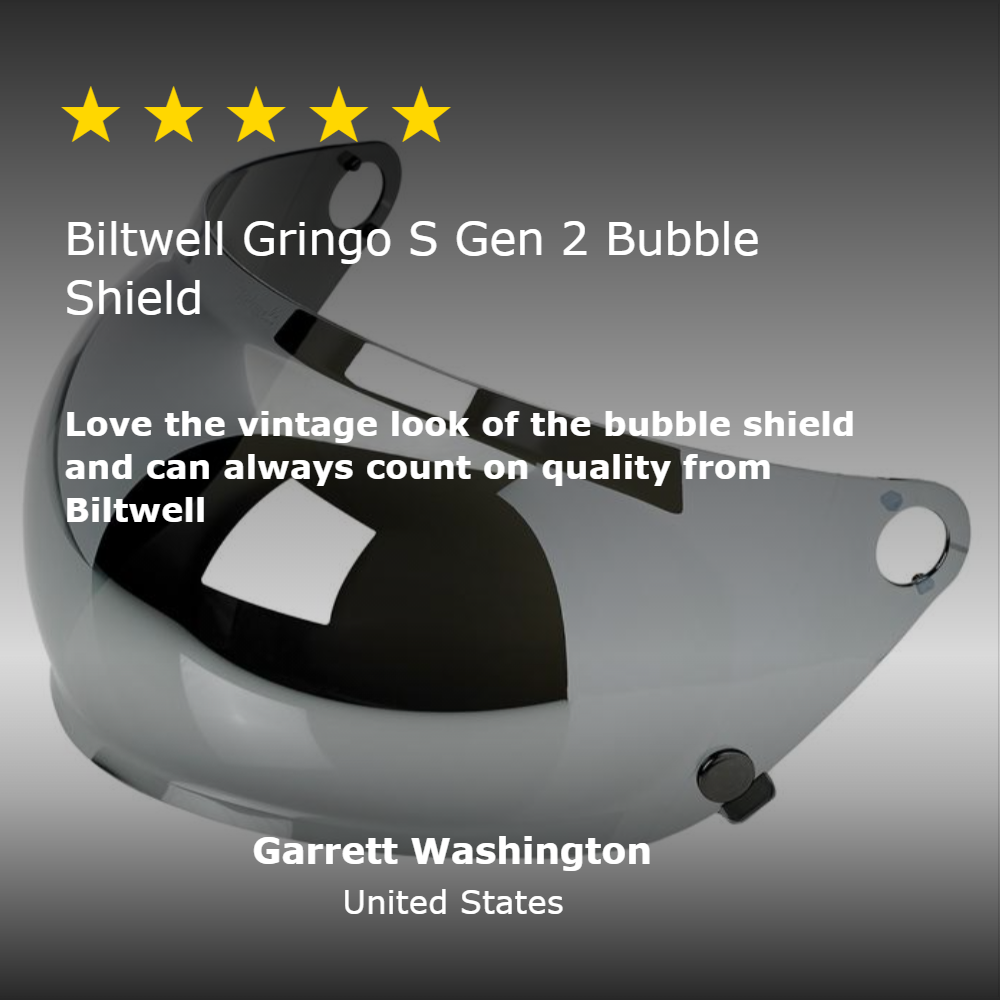 Gringo S Gen 2 Bubble Shield - Chrome Mirror