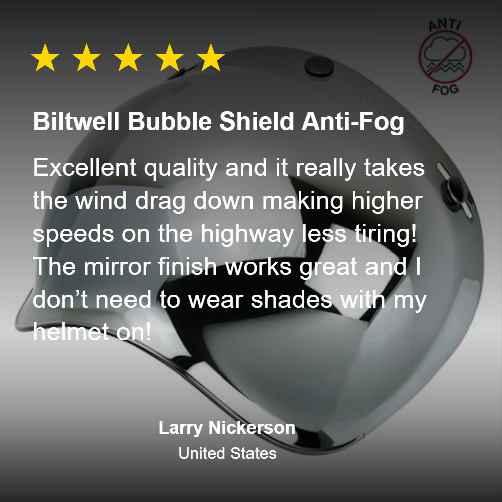 Bubble Shield Anti-Fog - Chrome Mirror