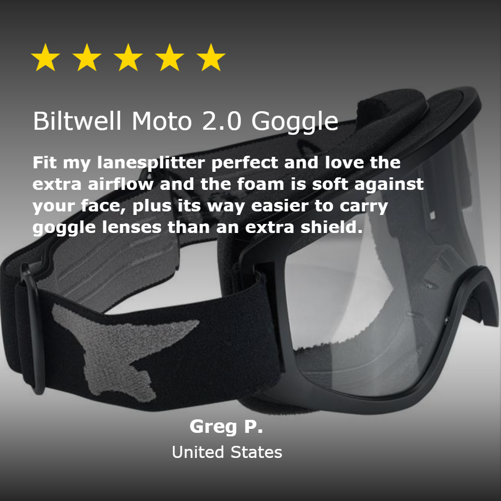 Moto 2.0 Goggle - Script Black