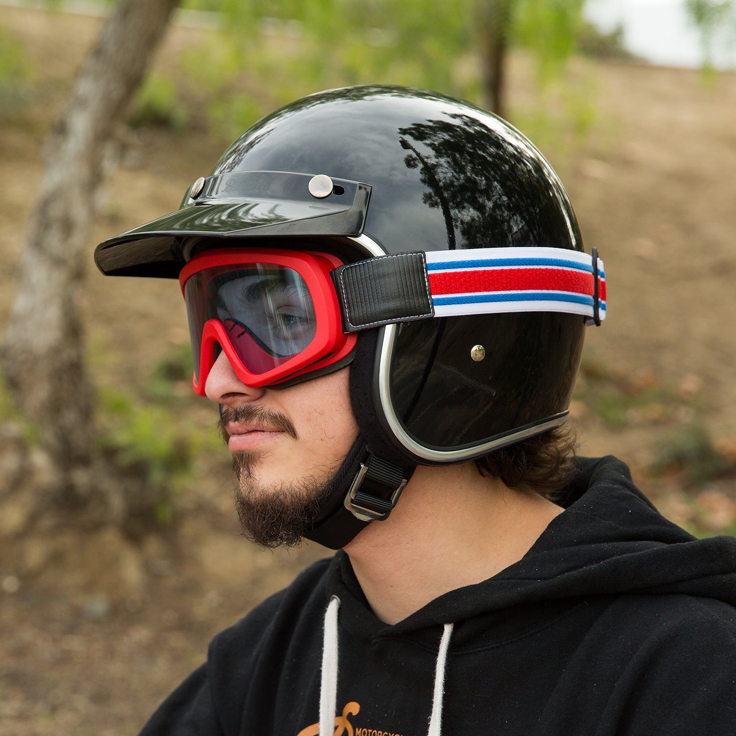 Overland 2.0 Goggle - Racer Red White Blue