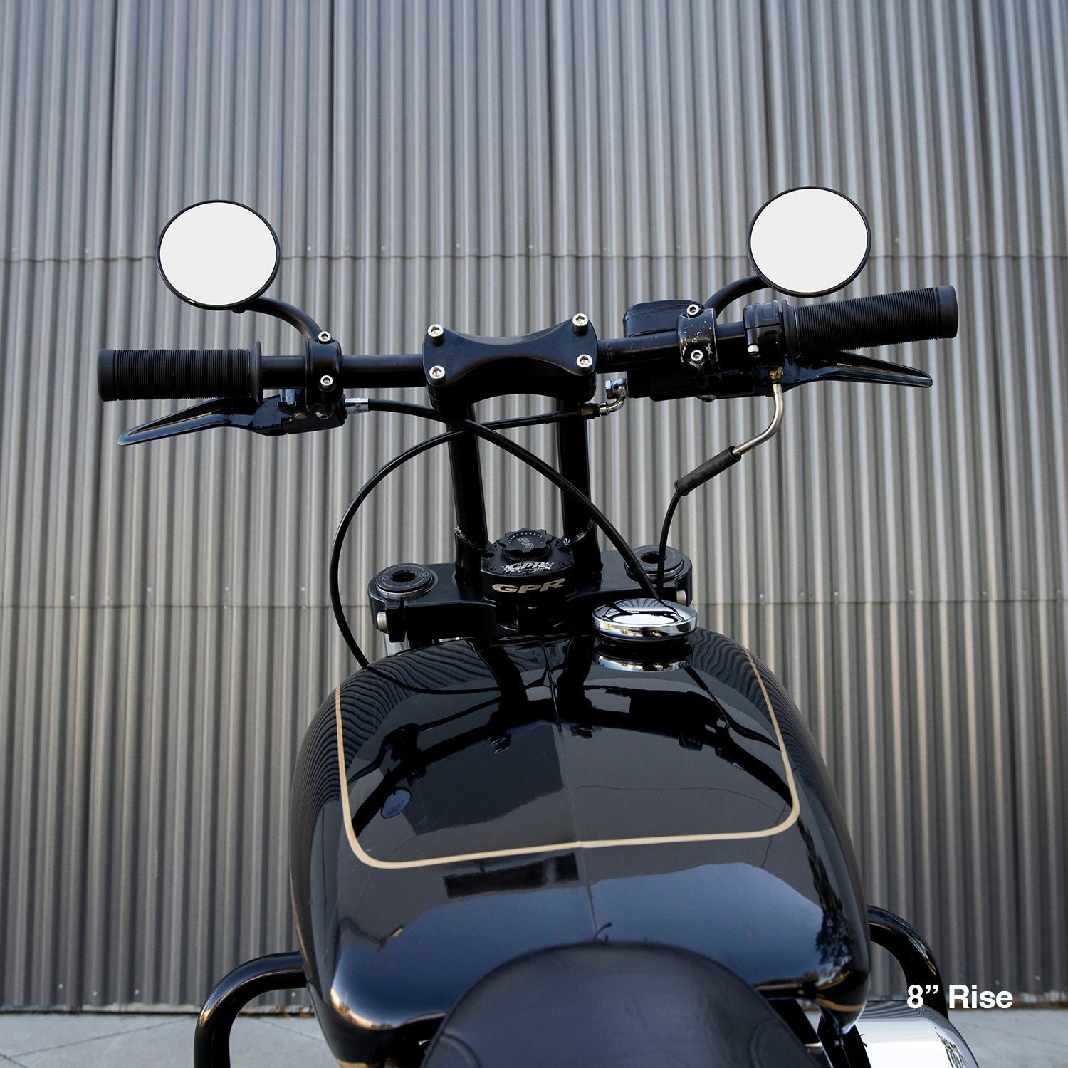 Murdock Pullback Risers 6" 8" 10" 12" - Chrome