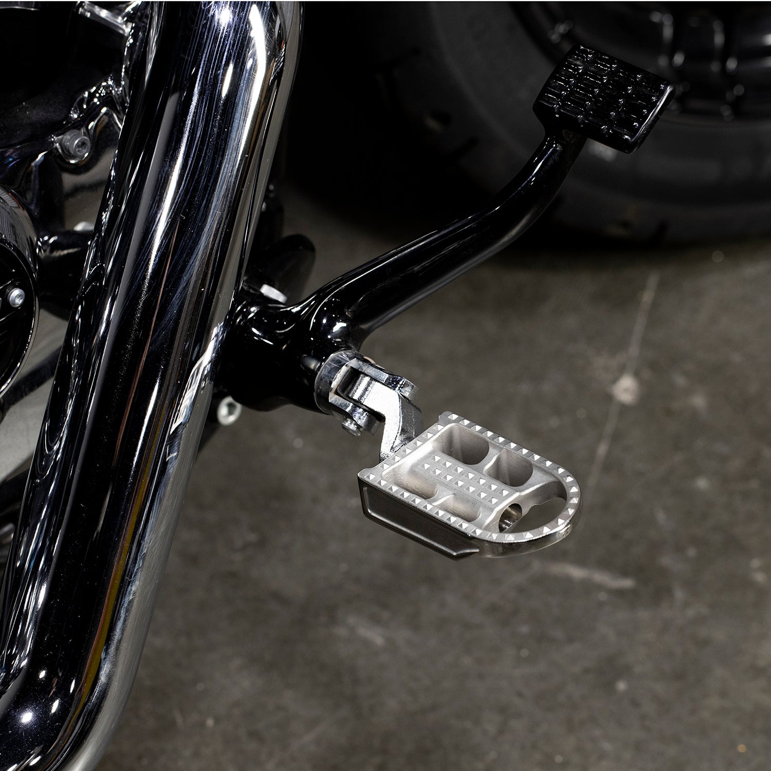 Mushman Foot Pegs HD Step - Polished