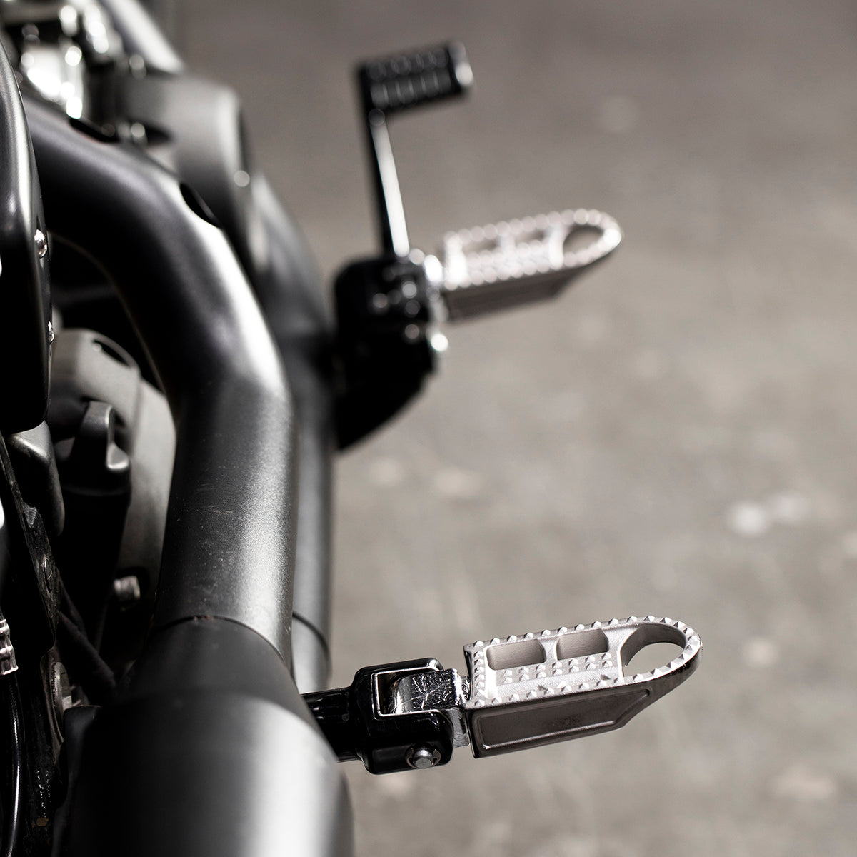 Mushman Foot Pegs HD Passenger - Polished