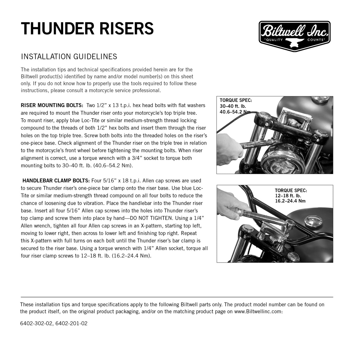 Biltwell Thunder Riser - Polished