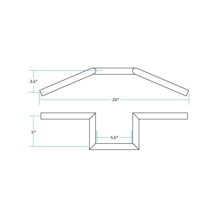 CLOSEOUT Zed 7/8" - Black Electroplate