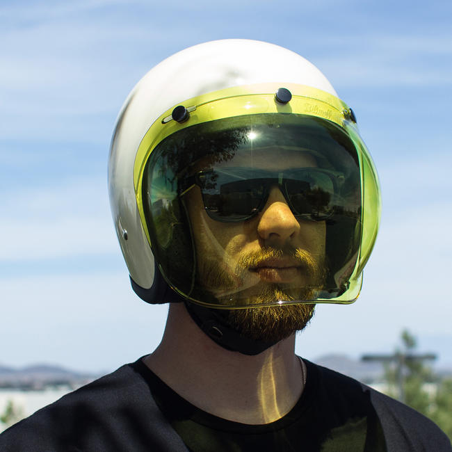 Biltwell Anti-Fog Bubble Shield Yellow