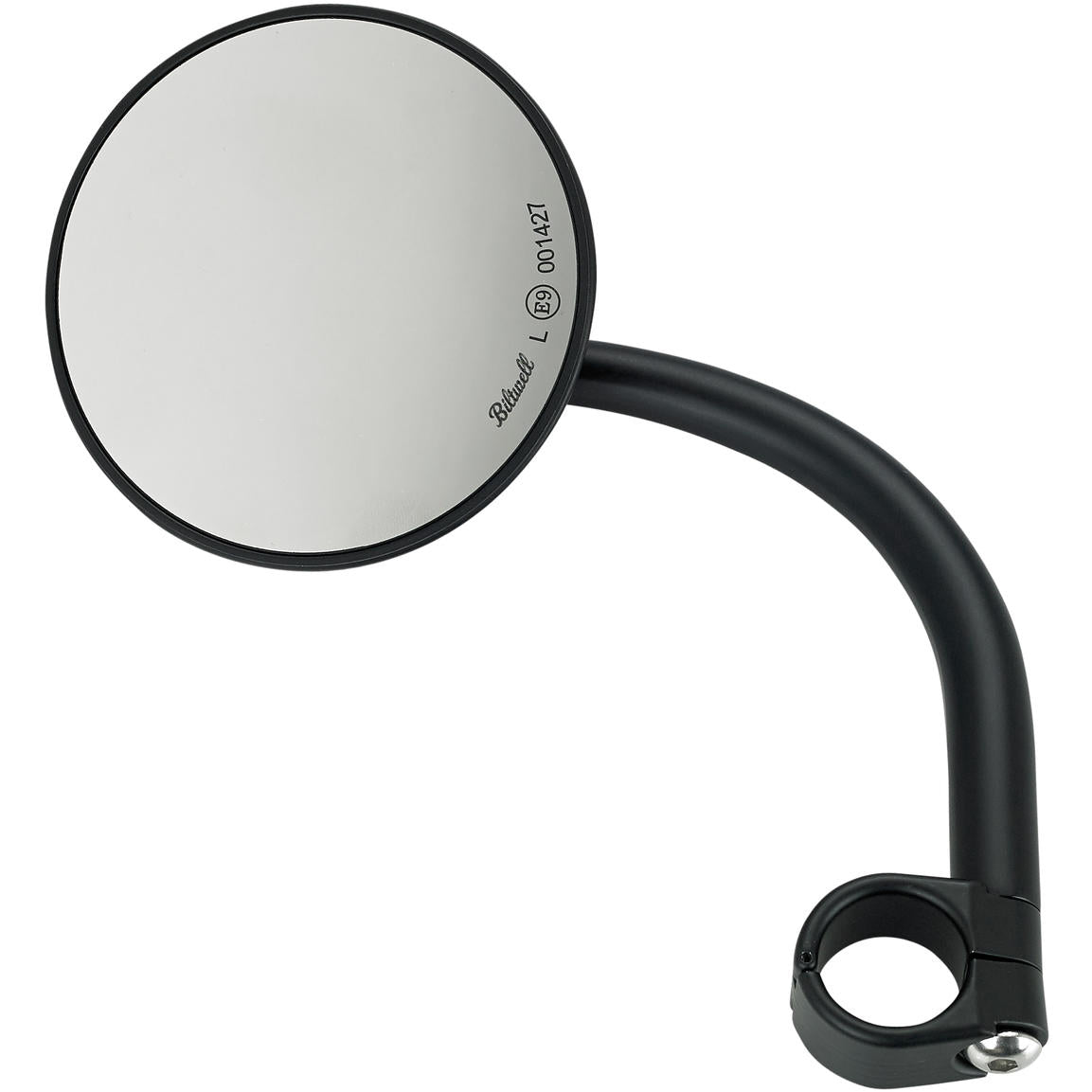 Biltwell Utility Mirror Round CE Clamp-on - Black