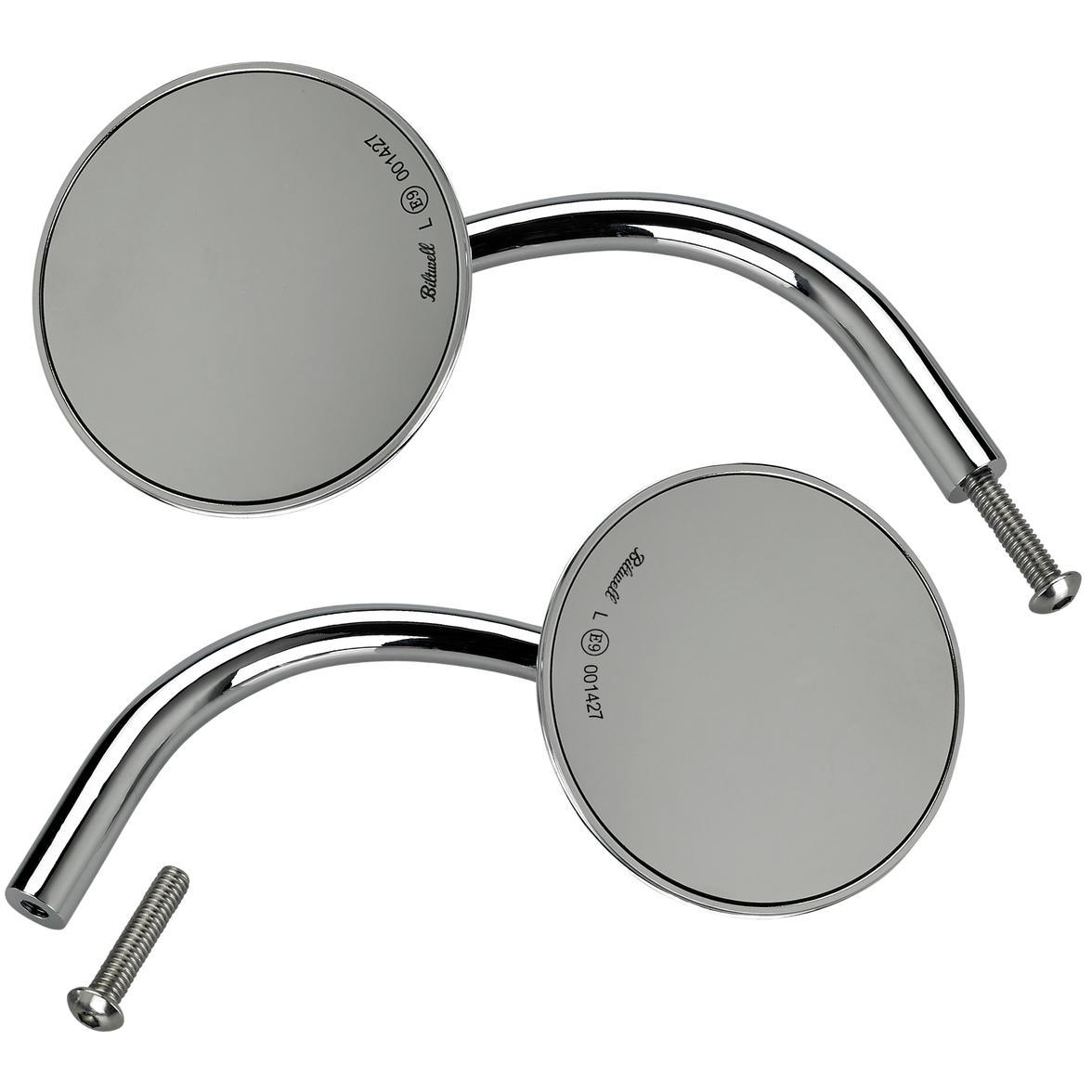 Utility Mirror Round CE Perch Mount - Chrome
